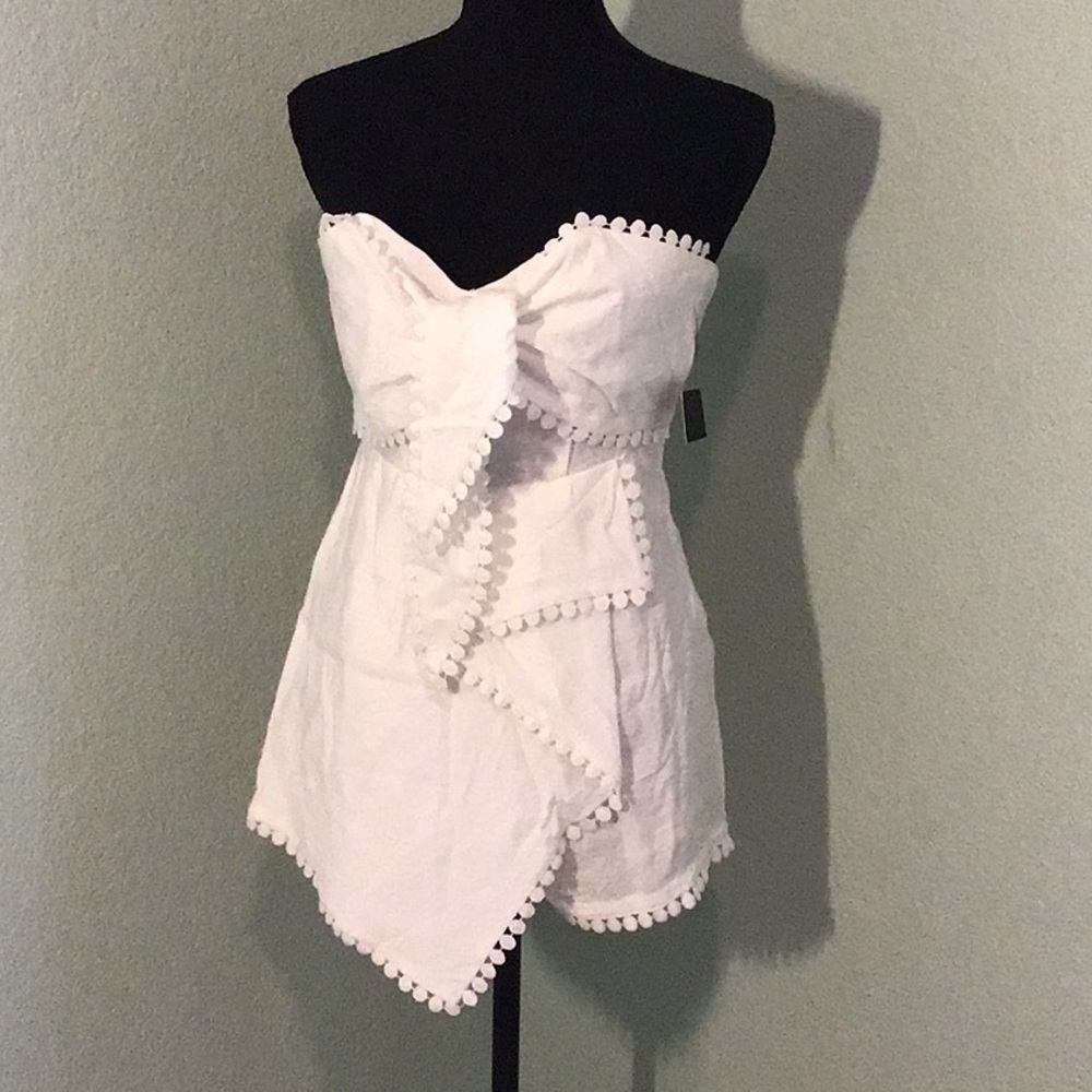 Lulu’s  Little White Shorts Jumper